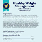 Solid Gold Healthy Weight Management Dry Dog Food for Adult & Senior Dogs - Real Chicken, Probiotics & Omega 3 Fish - Grain Free Dry Dog Food for Healthy Weight & Gut Health - Nutrientboost – 3.75LB