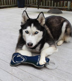 Pets First NCAA Penn State Nittany Lions Dental Dog TUG Toy with Squeaker. Tough PET Toy for Healthy Fun, Teething & Cleaning Pets Teeth & Gum