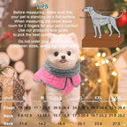 Fragralley Dog Winter Coat, Waterproof Windproof Reflective Fleece Jacket with Harness Hole, Warm Snow Vest for Small Medium Large Dogs, Ideal Gifts