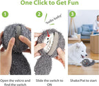 PETGEEK Interactive Dog Ball Toy, Vibrating Dog Ball with Music and Recording, Enrichment Toys for Dogs to Keep Them Busy, USB-C Rechargeable Squeaky Toys for Small/Medium/Large Dogs(Gray)