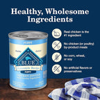 Blue Buffalo Homestyle Recipe Puppy Wet Dog Food, Made with Natural Ingredients, Chicken Dinner with Garden Vegetables & Brown Rice, 12.5-oz Cans (12 Count)