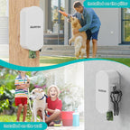 Dog Poop Bag Dispenser Wall Mount with 2Pcs Holders, Magnetic Door Closure,Metal,Corrosion-resistant,High Capacity,Suitable for Indoor, Outdoor, Parks, Beaches, Courtyards, Excluding bag rolls