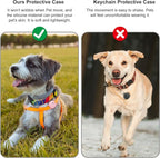 DDJ for Tile Life360 Sticker (2024) Tracker Cat Collar Case, 2-Pack Silicone Anti-Lost Protective Cover Tile Tracker Holder for Dog & Pet Collars, Ultra Durable, Easy Installation, Lightweight, Pink