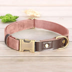 Didog Soft PU Leather Dog Collar for Large Dogs,Classic Adjustable Dog Collars with Quick Release Metal Buckle,Easy Clean and Comfortable with Nylon Lining,Pink,L Neck 15-23"