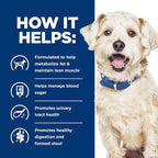 Hill's Prescription Diet w/d Multi-Benefit Digestive/Weight/Glucose/Urinary Management with Chicken Wet Dog Food, Veterinary Diet, 13 oz. Cans, 12-Pack