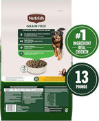 Nutrish Grain Free Chicken & Sweet Potato Recipe Dry Dog Food, 13 lb. Bag, Packaging May Vary (Rachael Ray)