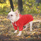 Dog Raincoat rain Jacket Raincoat Dogs Waterproof Small Medium Breeds Zip Closure Storage Pocket Harness Hole Red L