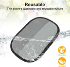 Pet Hair Remover Gloves, Advanced Static-Adhesive Pet Hair Removal Gloves, Reusable Cat Dog Hair Remover Mitt, Pet Grooming Glove for Shedding, 2 PCS