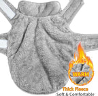 Malier Dog Winter Coat, Reversible Fleece Dog Cold Weather Coats, Windproof Warm Snow Puppy Jacket Vest Pet Clothes for Small Medium Large Dogs (Gray, XXX-Large)