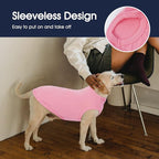 IECOii 2 Pack Extra Large Dog T-Shirt,Breathable & Lightweight Dog Tshirts Vest for Summer Wearing -Fade-Resistant, Easy to Put On – Machine Washable,Fit for Doberman Great Dane,Pink+Stripes,4XL
