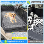 Dog Car Bed, Non-Slip Backseat Extender Pet Mat, Removable Washable Dog Bed for SUVs, Sedans & Trucks, Anti-Slip Travel Bed for Dogs, Easy Clean & Scratch-Proof & Comfort (56"x28.7")