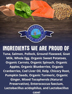 Shepherd Boy Farms Freeze Dried Raw Dog Food, Fish Medley Recipe, All Natural, No Synthetics, Made in USA with Goat's Milk & Organic Produce, High Protein, Complete Meal (48oz)