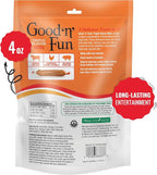 Good ‘n’ Fun Triple Flavor Ribs Chews for All Dogs, 4 Ounces, Treat Your Dog to Long-Lasting Chews Made with Beef Hide, Chicken and Pork Hide