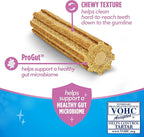 Dentalife Plus Digestive Support Dog Treats for Small and Medium Dogs 20-40 lbs., Cleans Teeth, Freshens Breath, & Supports Healthy Gut, Chicken & Pumpkin Flavor, 6 oz., 8 Chews - 6 oz. Pouch