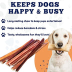 Amazing Dog Treats - Bully Sticks for Small Dogs (12 Inch Small- 100 Count) - Premium Thin Junior Bully Sticks for Dogs
