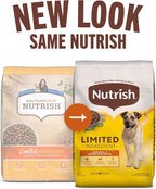 Nutrish Limited Ingredient Lamb Meal & Brown Rice Recipe Dry Dog Food, 28 lb. Bag, Packaging May Vary (Rachael Ray)