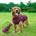 Aiboria Dog Jackets for Winter Windproof Waterproof 2 in 1 Outfit Cold Weather Coat Dog Vest Harness Puppy Winter Warm Jacket Purple S