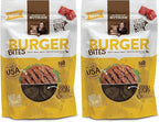 Nutrish Rachael Ray Burger Bites Beef Recipe with Bison Dog Treats, 12 oz. Pouch (Pack of 2)