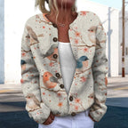 Women Sweaters Cardigan Fashion Long Sleeve Crewneck Sweaters Button Chunky Outerwear Fall Winter Casual Wear