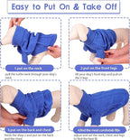 Queenmore Small Dog Pullover Sweater, Cold Weather Cable Knitwear, Classic Turtleneck Thick Warm Clothes for Chihuahua, Bulldog, Dachshund, Pug (Royal Blue, Small)