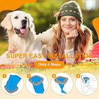 Jumbo Square Refill Bags 4 Pack Lasts Up to 16 Months Compatible with Pet Genie Dog Waste Disposal System Pails Lavender Scented Dog Poop Bags for Dogs 7-Layers EVOH Pet Waste Refills for Odor Control