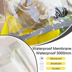 Dog Raincoat Waterproof, Adjustable Reflective Hooded Dog Rain Poncho with Leash Hole for Small Medium Large Dogs (Yellow, Small)