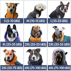 Spark Paws Reversible Dog Sweater, Sherpa Vest with Warm Fleece Lining, Warm Coat for Winter, Suitable for Small Medium, Large, XL XXL Dogs - Black and Grey - L