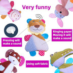 Big 5 Pack Dog Squeaky Toy for Keep Them Busy,Multipack Stuffed Crinkle Puppy Dog Toys Bundle,Chewing Dog Toys for Teething,Suitable for Small,Medium,and Large Dogs Breed