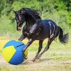 Herding Ball for Dogs - 18'' Dog Herding Ball for Horse, Dog Training Toy for Australian/German Shepherd Collie, Outdoor Dog Toys for Birthday Gifts - Medium, Yellow