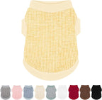 Cozy and Functional Dog Shirts for Small Puppies: Stretchable Ginger Attire with Easy-On Design, Ideal for Chihuahuas and Yorkies - Enhance Comfort and Playfulness on Chill Days Large