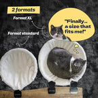 | XL Cat Desk Hammock | Heavy Duty Clamp-On Pet Bed | Indoor Pale Beige