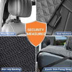 Dog Car Seat Cover for Back Seat Bench Cover, Compatible for Armrest 100% Waterproof & Nonslip Backseat Protector for Pet （XL）