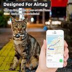 PUPTECK Airtag Cat Collar Breakaway 2 Pack with Bells, Reflective Kitten Collar with Air Tag Holder for Boy Girl Kitty and Puppies, Soft, Black & Beige