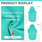 KOOLTAIL Basic Dog Hoodie - Soft & Warm Dog Hoodie Sweater with Leash Hole and Pocket, Dog Winter Coat, Cold Weather Clothes Sweatshirt for Small Medium Large Dogs Puppy Cat Boys Girls Lake Blue XS