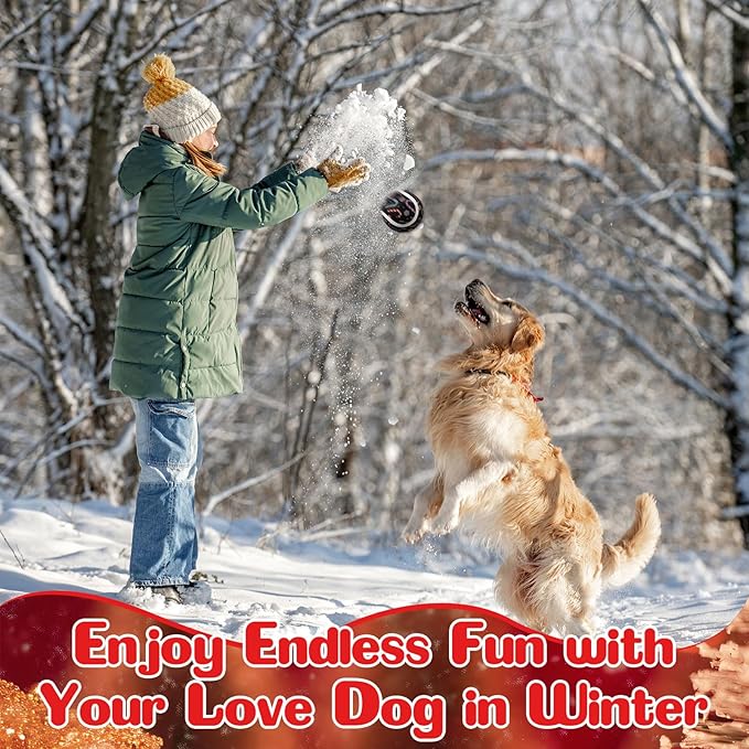 Civaner 6 Pcs Christmas Squeaky Tennis Balls for Dogs 2.5 Inch Bulk Dog Toys Ball for Small Medium Large Dogs Puppy Chew Teething Toy Interactive Training Xmas Gifts Stocking Stuffers (Candy)
