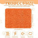 4 Pack Self Warming Cat Pads Self Heating Cat Mat Washable Homeless Dogs Thermal Pads Kennel Pad Reflects Body Heat Warm Crate Bed Mat for Indoor Outdoor Pet(Orange,16 x 20 Inch)
