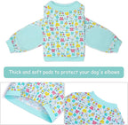 Dog Recovery Shirt for Front Legs, Dog Elbowpads Sleeve Protect Dogs Elbows Arms,Stop Licking Joints After Surgery, Help with Injury Healing Covers The Wound, Cone Alternatives (Blue, 3XL)