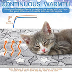 2 Pcs Large Self Warming Cat Pad Self Heating Cat Mat Bed Dog Crate Pet Blankets Thermal Heated Bed Mat for Outdoor Indoor Newborn Kittens Puppies Dog(Double Star,24 x 18)