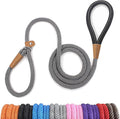 lynxking 8 FT Dog Leash Slip Lead 2 Pack Strong Heavy Duty Braided Dog Training Leash No Pull Training Lead Leashes for Medium Large and Small Dogs