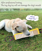 Clysoru Dog Tug Toy Jute Bite Pillow Training Equipment for Puppy to Large Dogs Interactive