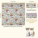 Cat Wrap for Grooming,Cat Wrap for Cutting Nails,Self-Adherent Soft Cat Blanket，Restrain the Cat to Keep Calm,Anti-Bite, Anti-Scratch, Wrap anti-Escape Grooming Bags for Cats ( within 16lbs)