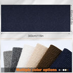 Cat Scratch Furniture Protector - 118" x 15.8" Trimmable Self-Adhesive Cats Claws Scratch Pads, DIY Cat Climbing Couch Protector for Scratch Post Cat Tree Replacement Indoor (Dark Blue)