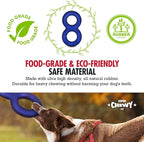 SuperChewy Tough Dog Double Ring Toy | Lifetime Replacement | Strong Natural Rubber | Great Dog Pull Toy for Exercise | Tug Toys for Dogs | Ultra Durable Chew Toys for Aggressive Chewers