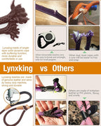 lynxking Dog Leash Slip Lead 5 6 8 FT Dog Training Leash Strong Heavy Duty Braided No Pull Training Lead Leashes for Small Medium Large Dogs