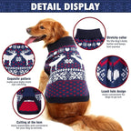 SCENEREAL Dog Sweater for Large Sized Dogs Girl Boy, Turtleneck Pullover Winter Puppy Clothes, Christmas Outfits, Pet Sweatshirt Apparel Knitwear for Golden Retriever, Labrador, Rottweiler, L