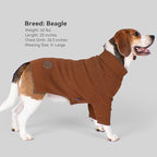 cyeollo Dog Sweaters for Medium Dogs Boy, Stretchy Warm Turtleneck Doggy Clothes for Fall Winter, Thermal Knit Pet Apparel with Sleeves, Brown XL