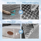 Cooling Pet Bed for Medium Dogs and Cats, Waterproof Orthopedic Dog Sofa Bed, Supportive Foam Pet Couch Bed with Washable Removable Cover, Waterproof Lining and Nonskid Bottom(Medium, Grey)