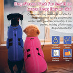 Queenmore XXS Dog Sweater, Soft Fleece Vest Pullover Dog Jacket with Leash Hole, Warm Winter Dog Clothes Cold Weather Doggy Dachshund Sweaters for Small Dogs Cats Boy or Girl (Pink, XXS)