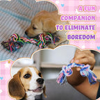 Paterr 12 Pcs Rope Dog Toys Multi Color Puppy Rope Toy Cotton Puppy Toys Dog Chew Puppy Teething Toys for Small and Medium Dogs Puppies