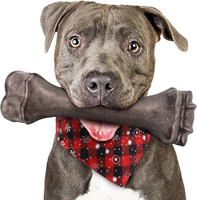 Dog Toys for Aggressive Chewers, Indestructible Bones Toy for Aggressive Chewers, Tough Puppy Chew Toy for Heavy Duty Dogs, Big Dog Teething Toys with Durable Nylon for Large/Medium Breed Puppies